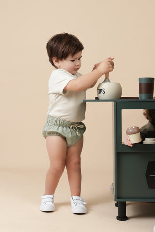 Boys Green/Ivory Baby Set - hover