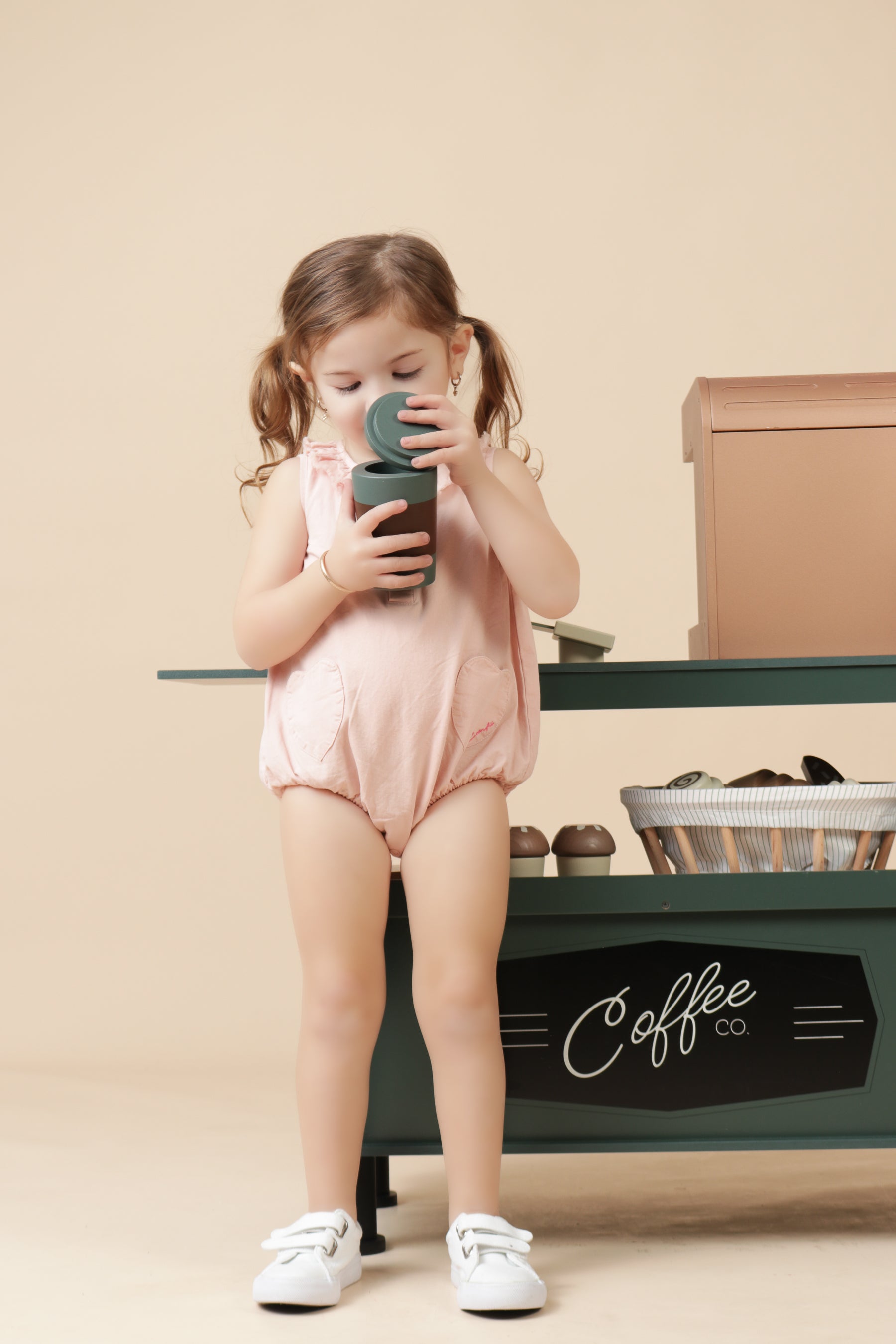 Girls Pink Baby Rumper