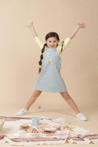 Girls Pin Striped Jumper Set - Slim fit