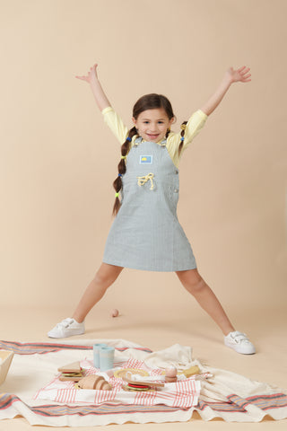 Girls Pin Striped Jumper Set - hover