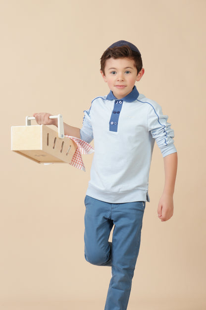 Boys Light Blue Polo