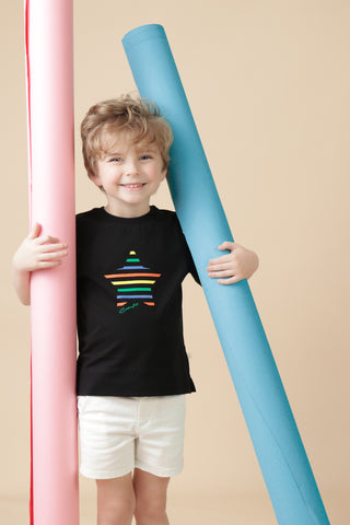 Boys Colored Star T-Shirt - hover