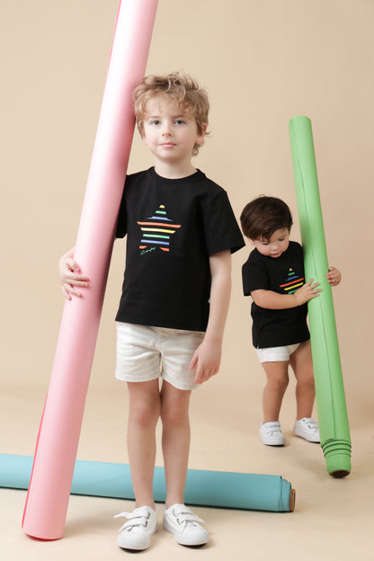 Boys Colored Star T-Shirt