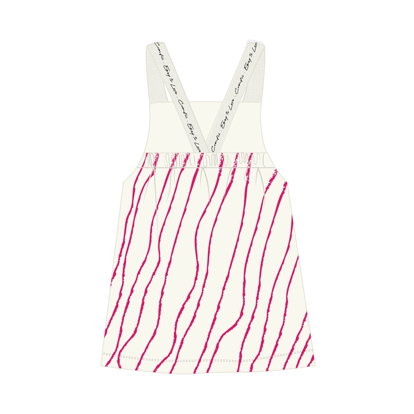 Girls Pink Black & White Jumper