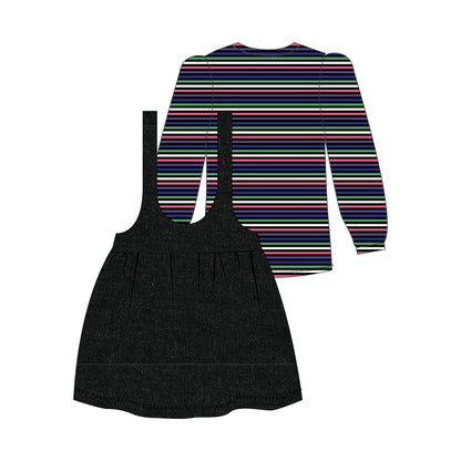 Girls Multi Colored Jumper Set