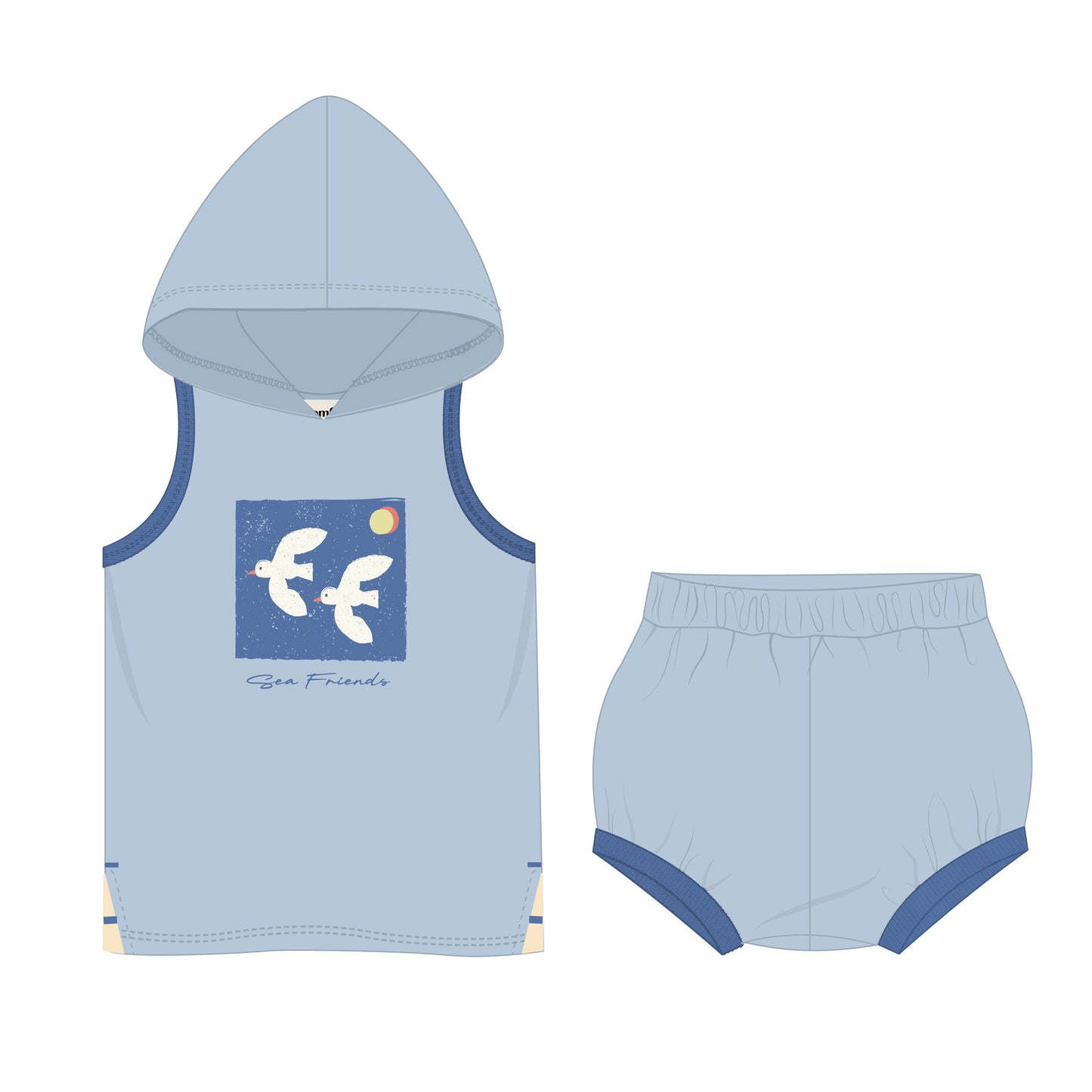 Boys Light Blue Baby Set