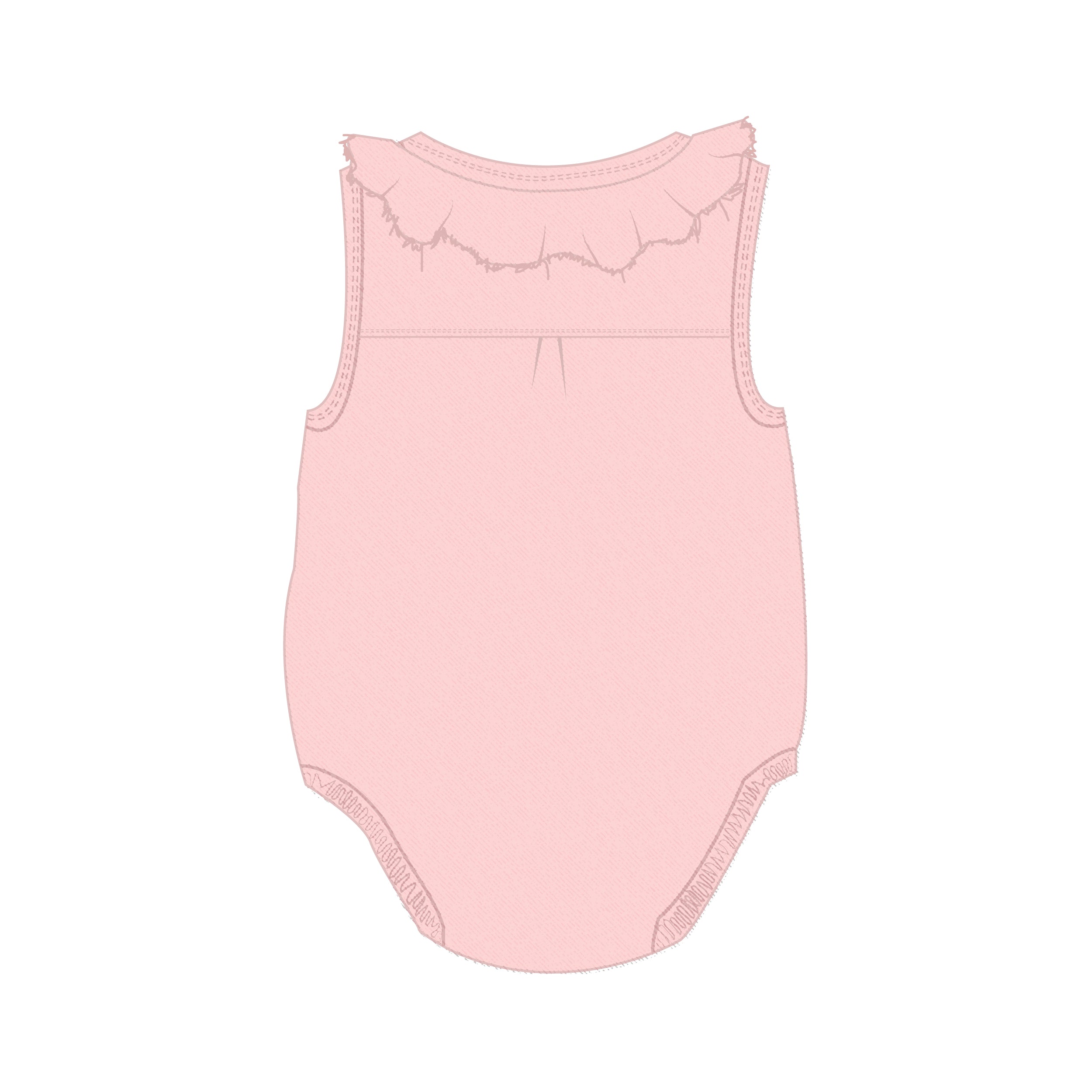 Girls Pink Baby Rumper