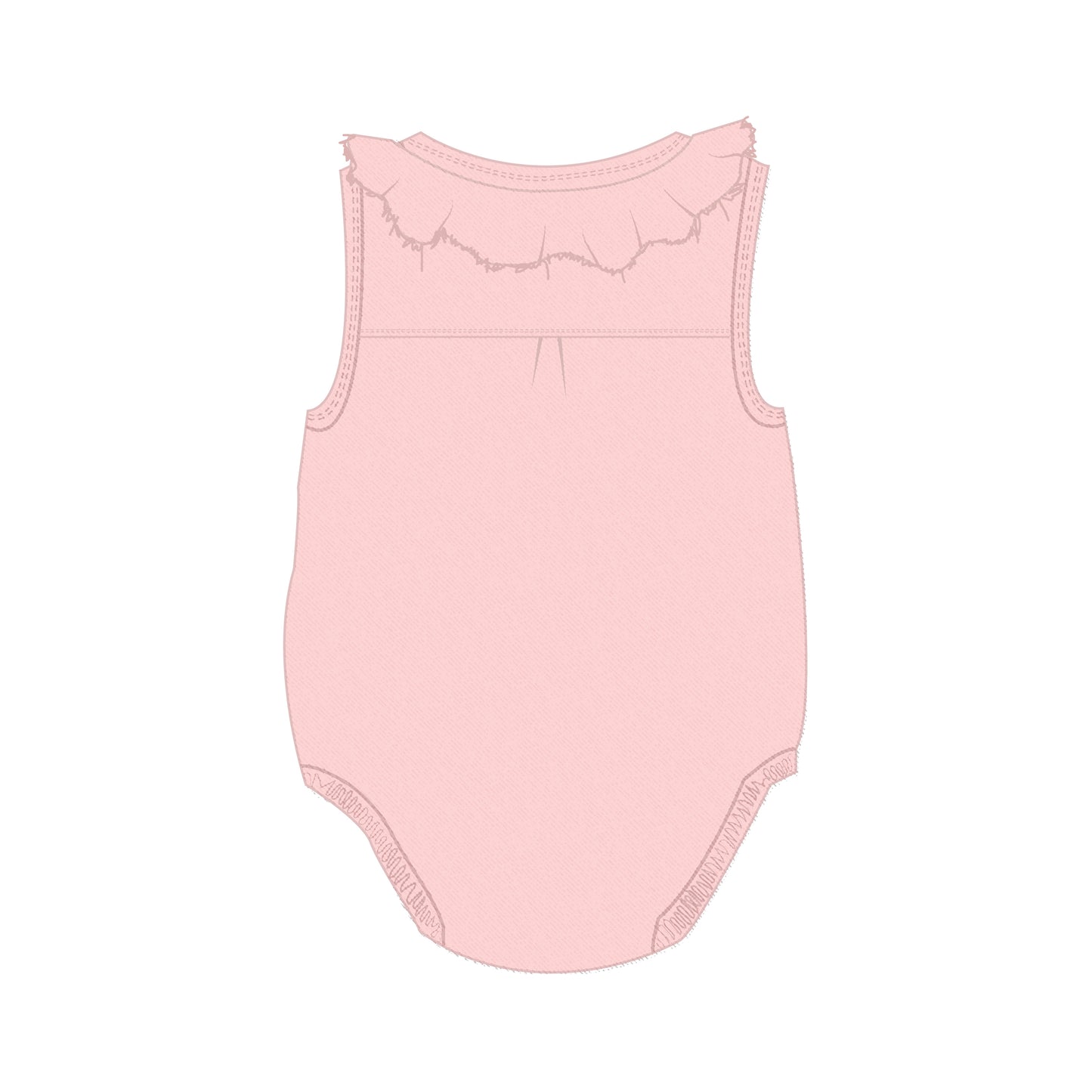 Girls Pink Baby Rumper