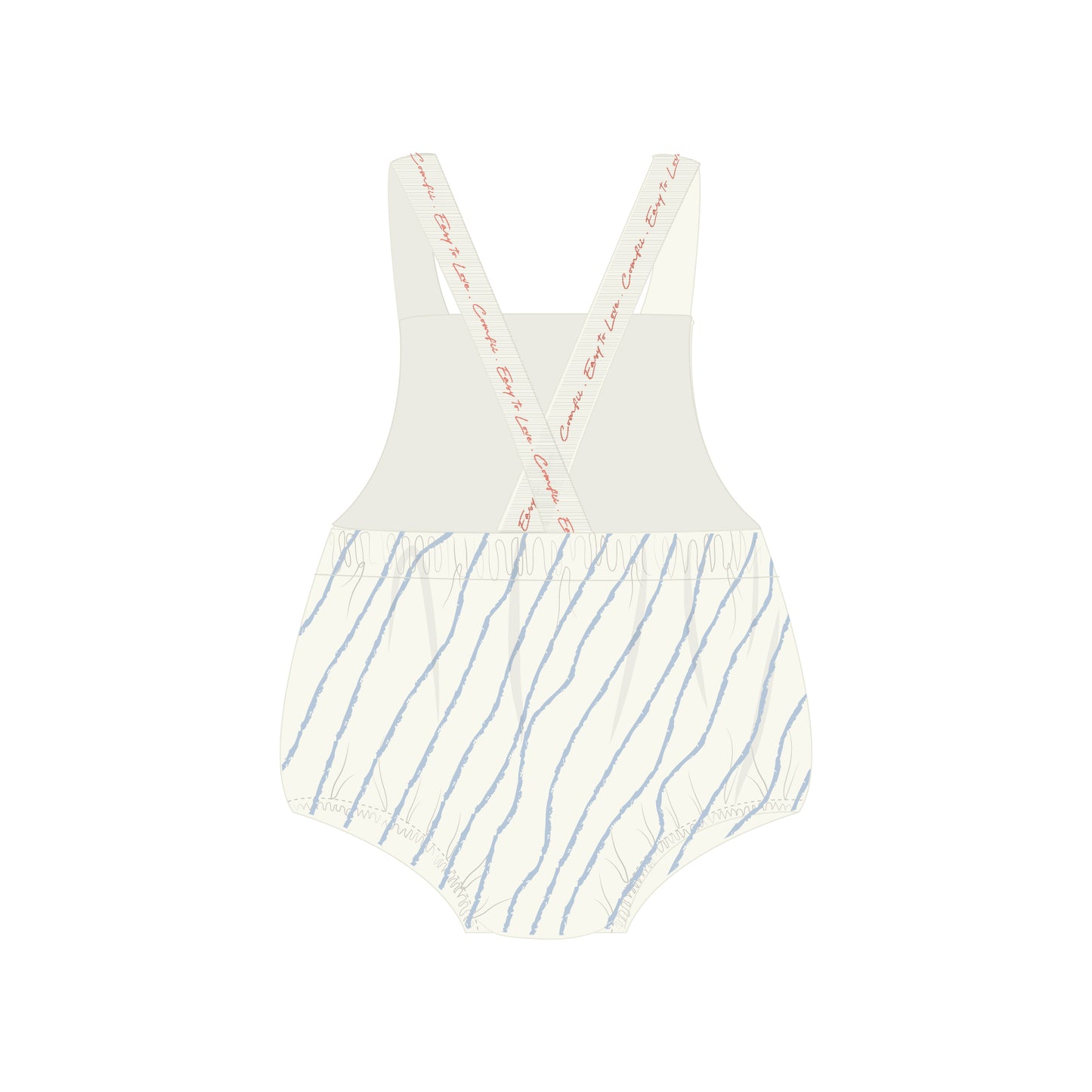 Boys Blue Orange & White Baby Rumper