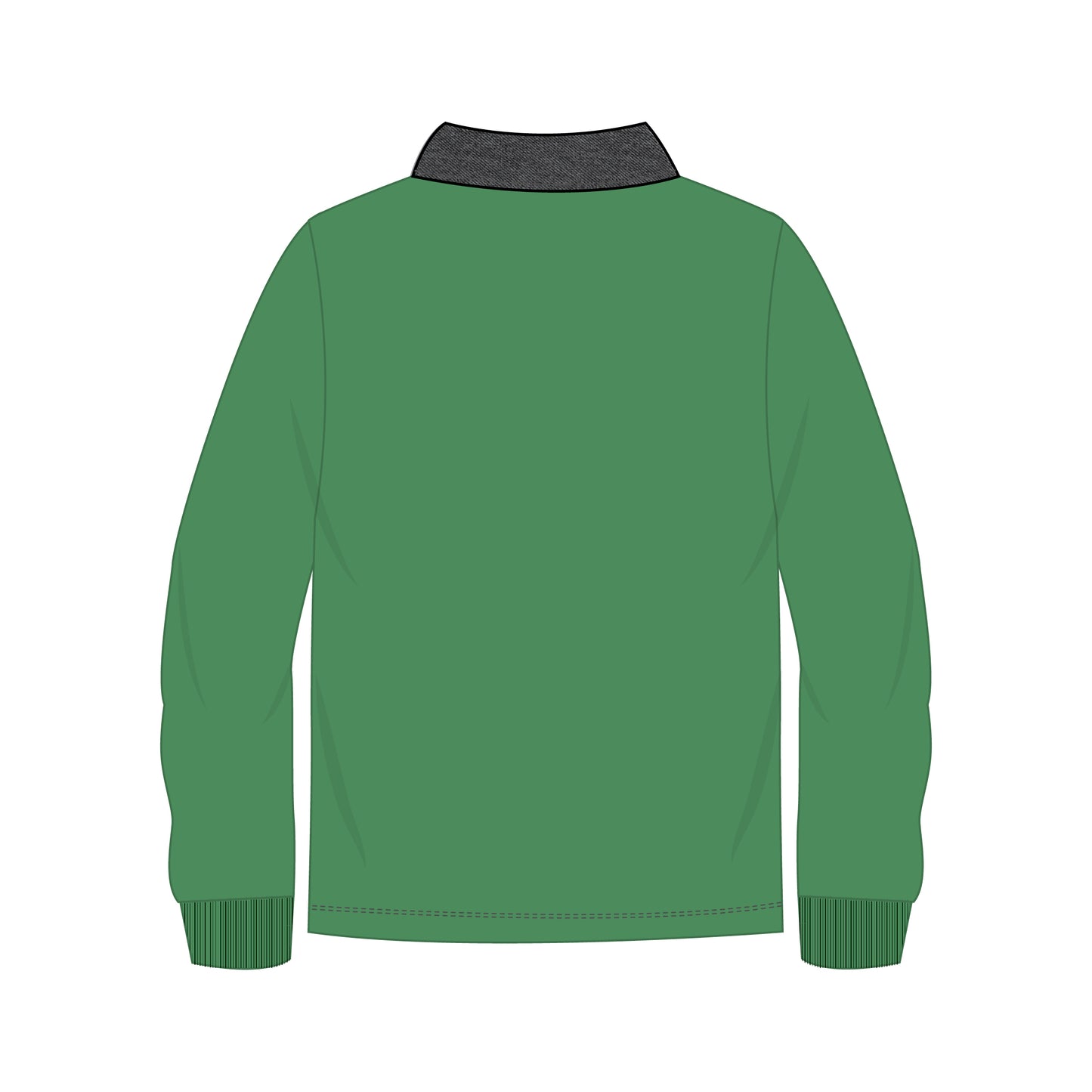 Boys Green/Black Denim Polo