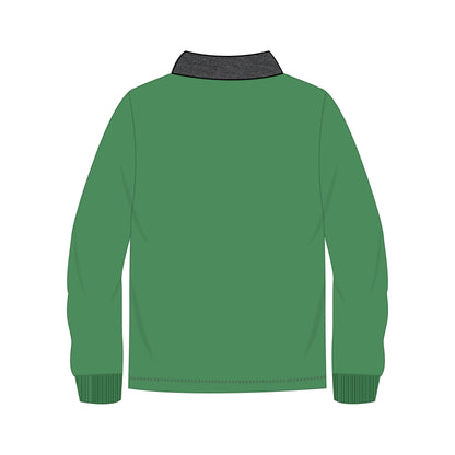Boys Green/Black Denim Polo