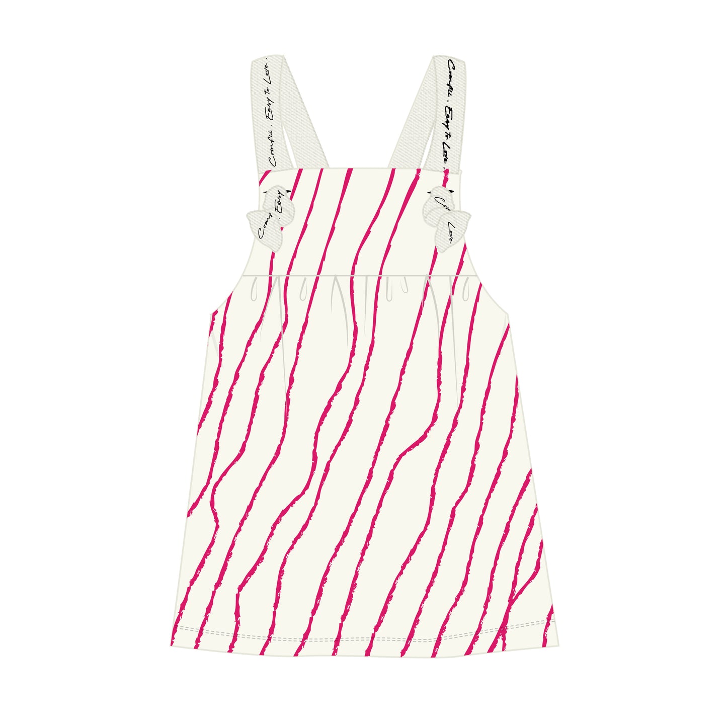 Girls Pink Black & White Jumper