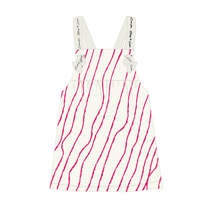 Girls Pink Black & White Jumper