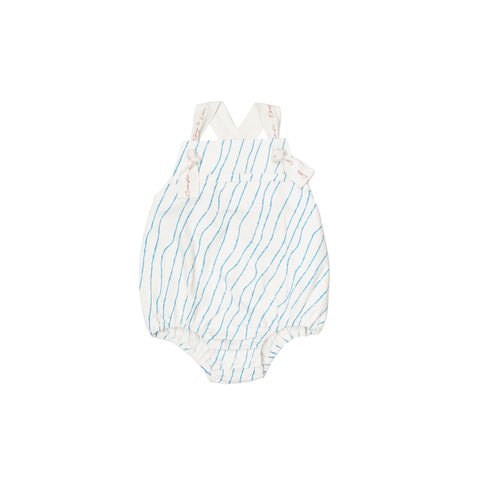 Boys Blue Orange & White Baby Rumper