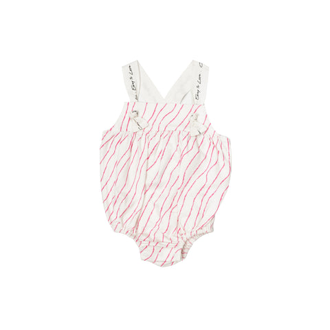 Girls Pink Black & White Baby Rumper